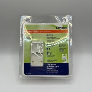 Leviton PR180 Decora 180 Motion Activated Light Control Sensor White